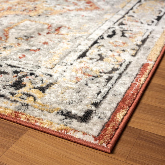 orange-Moroccan-oriental-floral-area-rug