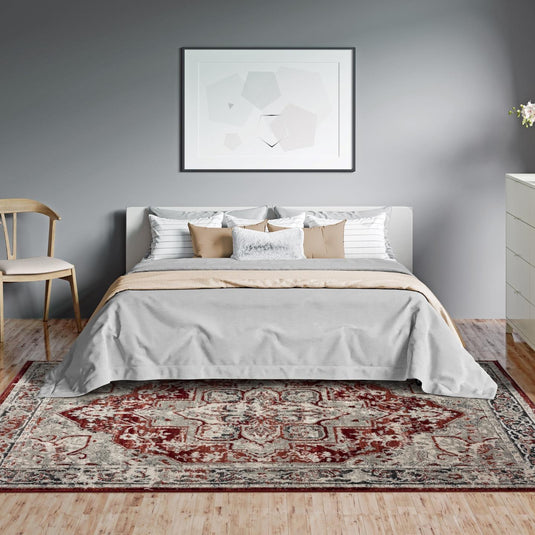 red-Moroccan-oriental-floral-area-rug