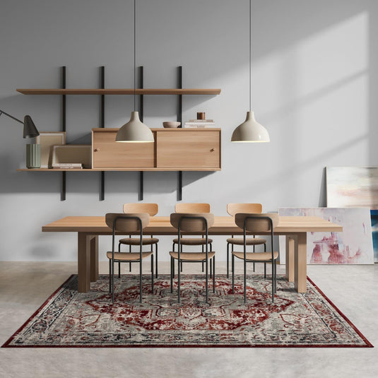 red-Moroccan-oriental-floral-area-rug