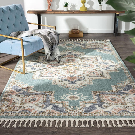 blue-living-room-oriental-rug