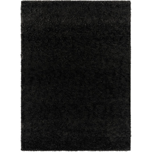 Black-plush-rug