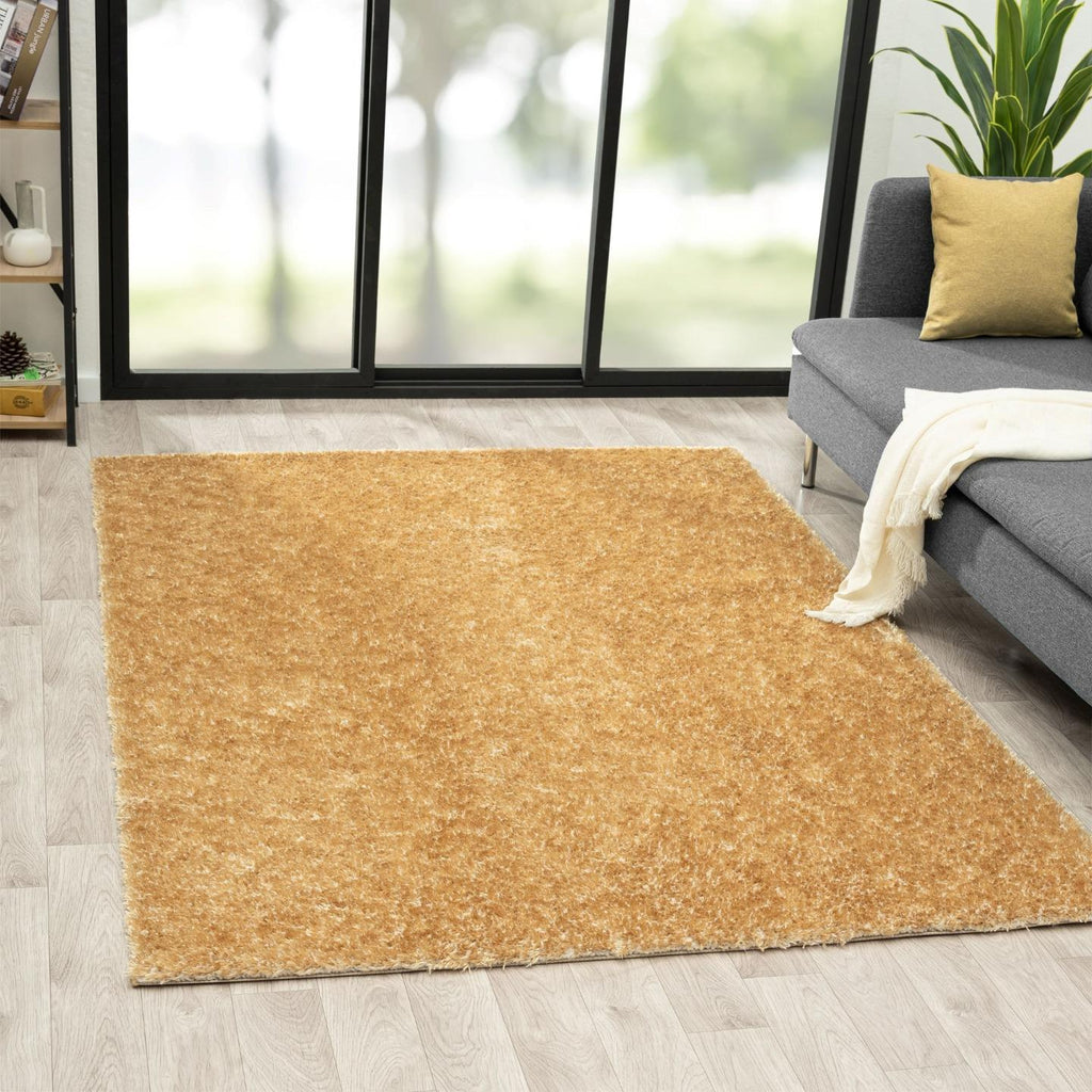 Gold-living-room-plush-rug