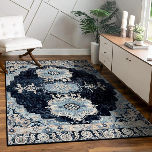 Floral Distressed Area Rug - Modern Area Rugs by Luxe Weavers®