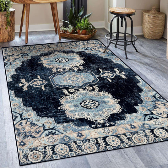 Floral Distressed Area Rug - Modern Area Rugs by Luxe Weavers®