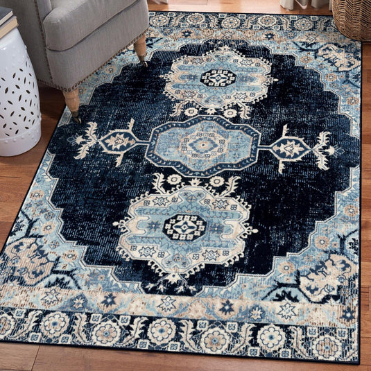 Floral Distressed Area Rug - Modern Area Rugs by Luxe Weavers®
