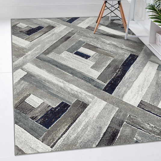 Modern Abstract Wood Carpet Geometric Area Rug - Modern Area Rugs by Luxe Weavers®