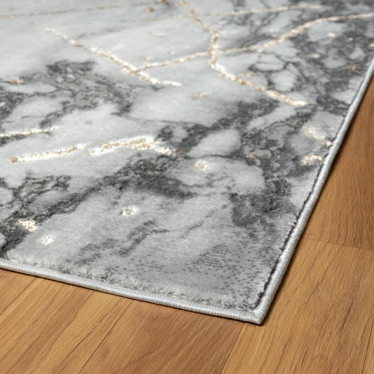 Marble 2150 Ivory Gold Area Rug - Modern Area Rugs by Luxe Weavers®