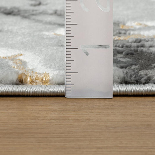 Marble 2150 Ivory Gold Area Rug - Modern Area Rugs by Luxe Weavers®