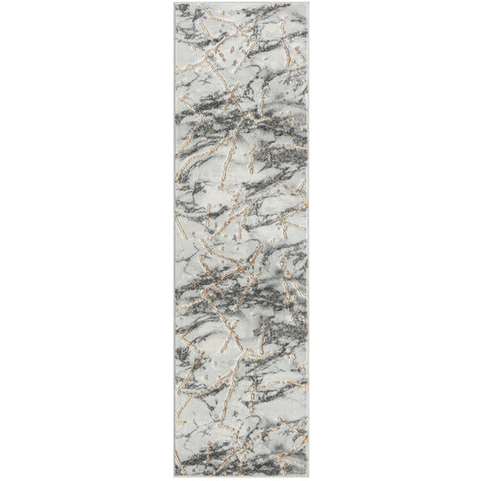 Marble 2150 Ivory Gold Area Rug - Modern Area Rugs by Luxe Weavers®