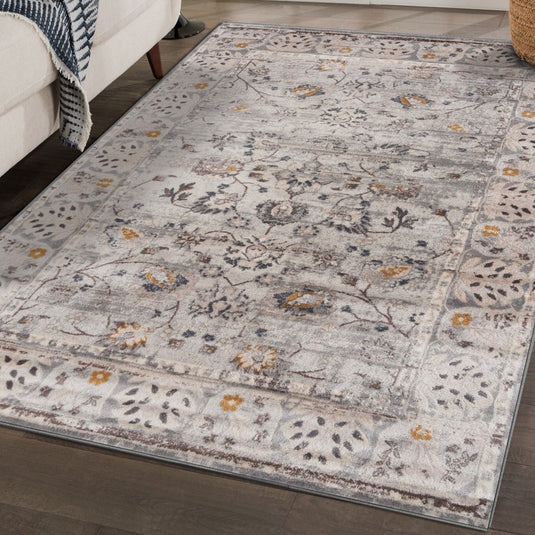 Distressed Floral Oriental Area Rug - Modern Area Rugs by Luxe Weavers®