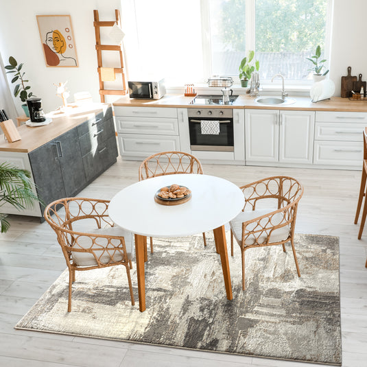 Camellia 1660 Distressed Abstract Area Rug - Modern Area Rugs by Luxe Weavers®