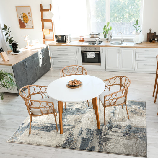 Camellia 1660 Distressed Abstract Area Rug - Modern Area Rugs by Luxe Weavers®