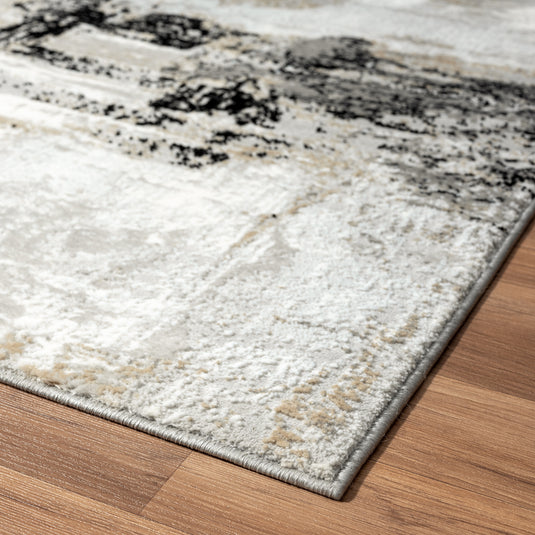 Camellia 1660 Distressed Abstract Area Rug - Modern Area Rugs by Luxe Weavers®