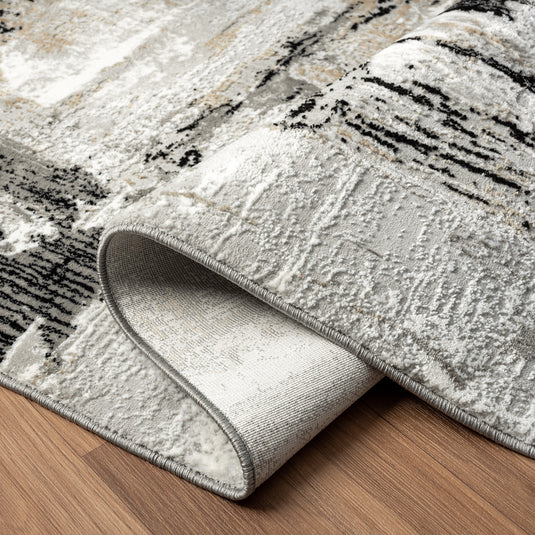 Camellia 1660 Distressed Abstract Area Rug - Modern Area Rugs by Luxe Weavers®