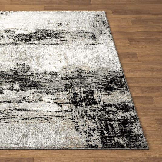 Camellia 1660 Distressed Abstract Area Rug - Modern Area Rugs by Luxe Weavers®