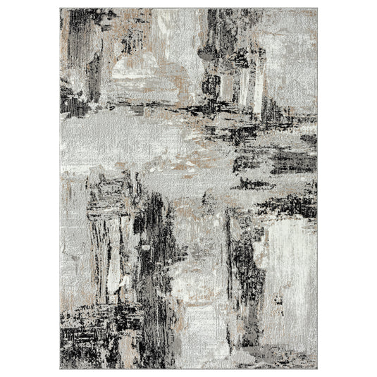 Camellia 1660 Distressed Abstract Area Rug - Modern Area Rugs by Luxe Weavers®