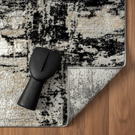 Camellia 1660 Distressed Abstract Area Rug - Modern Area Rugs by Luxe Weavers®