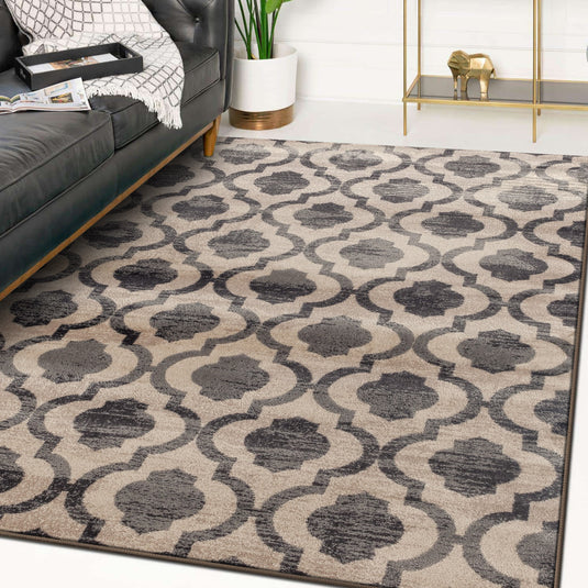Diana 1672 Trellis Area Rug - Modern Area Rugs by Luxe Weavers®