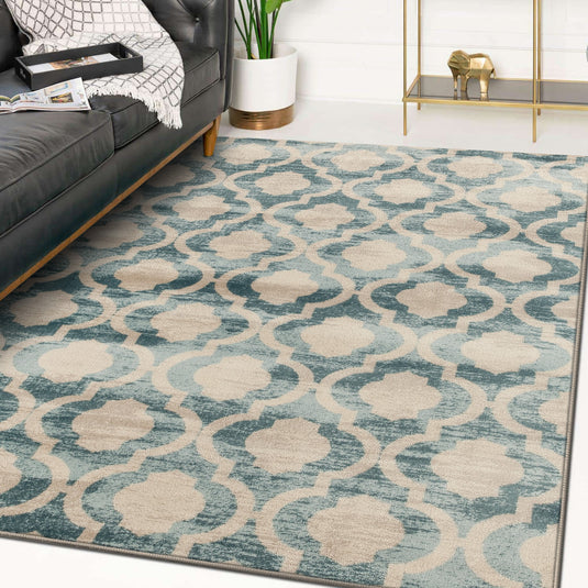 Diana 1672 Trellis Area Rug - Modern Area Rugs by Luxe Weavers®
