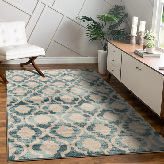 Diana 1672 Trellis Area Rug - Modern Area Rugs by Luxe Weavers®
