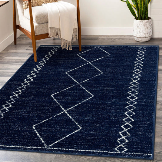 Boho Moroccan Geometric Area Rug - Modern Area Rugs by Luxe Weavers®
