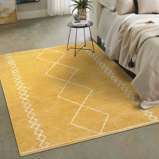 Boho Moroccan Geometric Area Rug - Modern Area Rugs by Luxe Weavers®