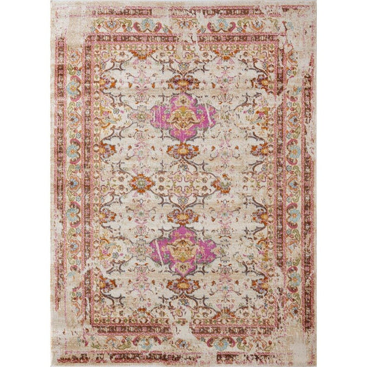 Multi-Colored Distressed Modern Bohemian Area Rug - Luxe Weavers