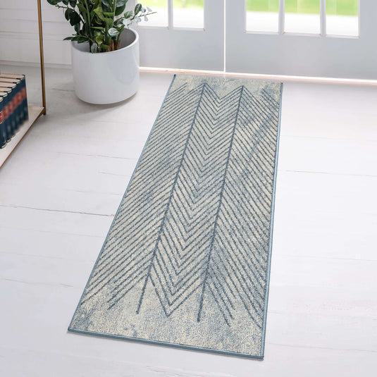 Geometric-Blue-Entryway-Rug