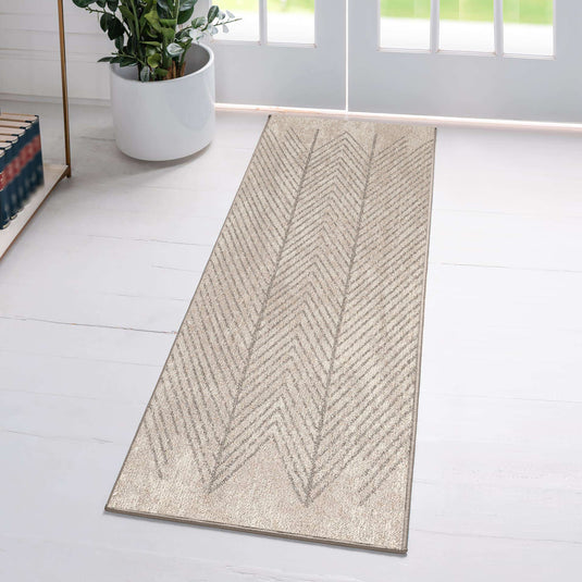 Geometric-Brown-Entryway-Rug