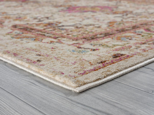 Multi-Colored Distressed Modern Bohemian Area Rug - Luxe Weavers