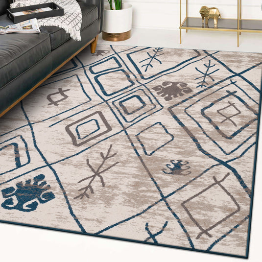 Incas 562 Moroccan Tribal Area Rug - Modern Area Rugs by Luxe Weavers®