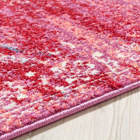 Bohemian Area Rug Pink