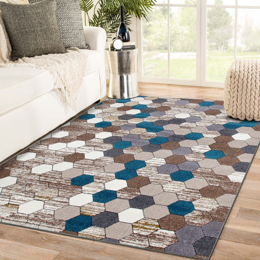 Trellis 6068 Abstract Area Rug - Modern Area Rugs by Luxe Weavers®
