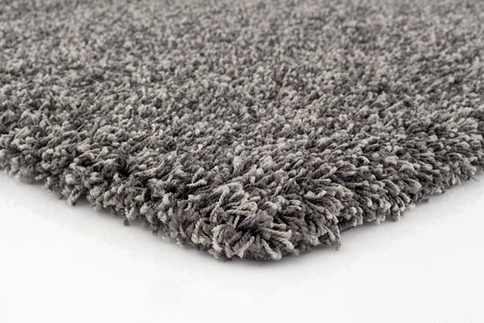 Manhattan Plain Shag Dark Gray Modern Area Rug - Luxe Weavers