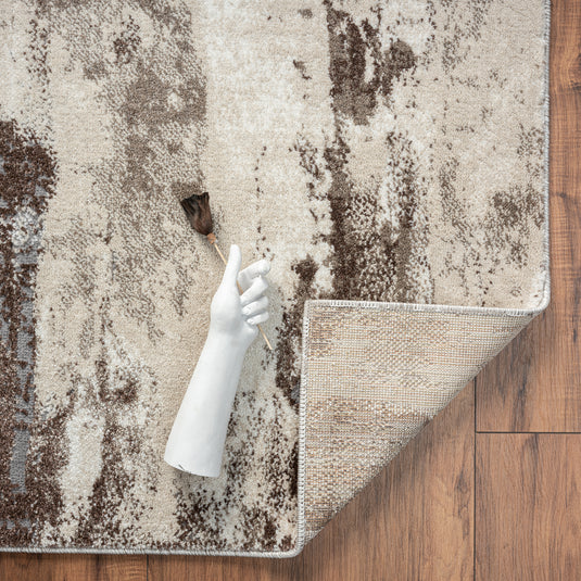 abstract-brown-area-rug