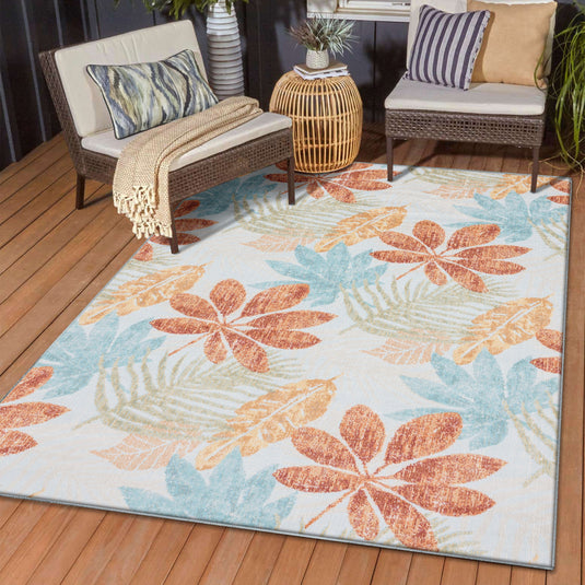Aquabury 7799 Rustic Floral Area Rug - Modern Area Rugs by Luxe Weavers®