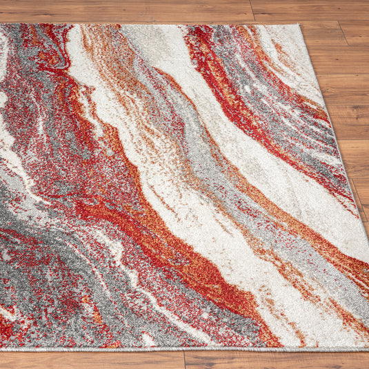 Red-marble-abstract-rug