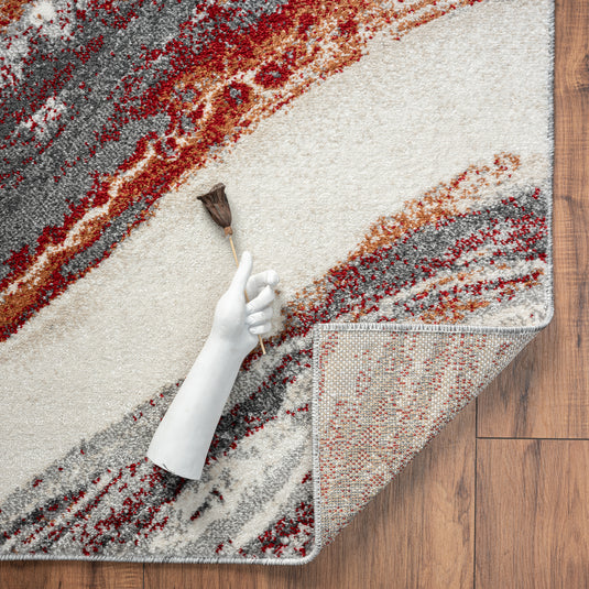 Red-marble-abstract-rug