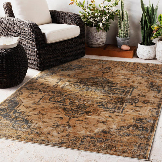Hampstead 8027 Moroccan Oriental Area Rug - Modern Area Rugs by Luxe Weavers®