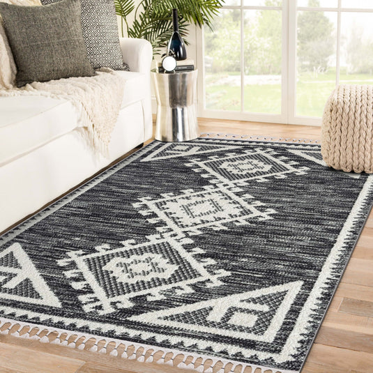 Ibiza 8066 Moroccan Geometric Area Rug - Modern Area Rugs by Luxe Weavers®