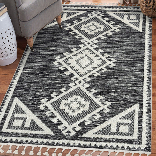 Ibiza 8066 Moroccan Geometric Area Rug - Modern Area Rugs by Luxe Weavers®