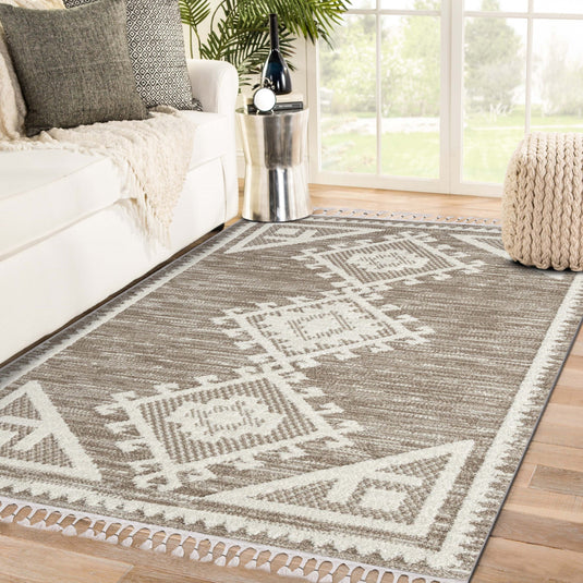 Ibiza 8066 Moroccan Geometric Area Rug - Modern Area Rugs by Luxe Weavers®
