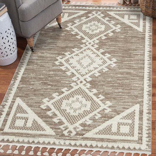 Ibiza 8066 Moroccan Geometric Area Rug - Modern Area Rugs by Luxe Weavers®