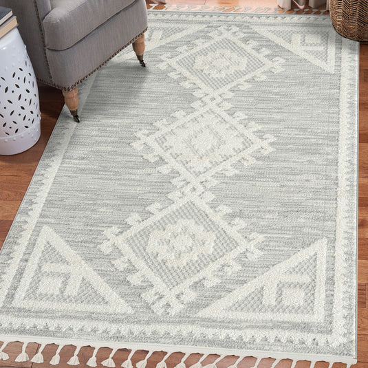Ibiza 8066 Moroccan Geometric Area Rug - Modern Area Rugs by Luxe Weavers®