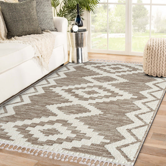 Ibiza 8067 Moroccan Geometric Area Rug - Modern Area Rugs by Luxe Weavers®