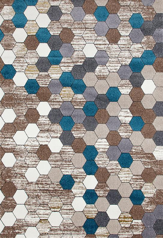 Luxe Weavers Trellis Collection 6068 Beige Abstract Area Rug - Luxe Weavers