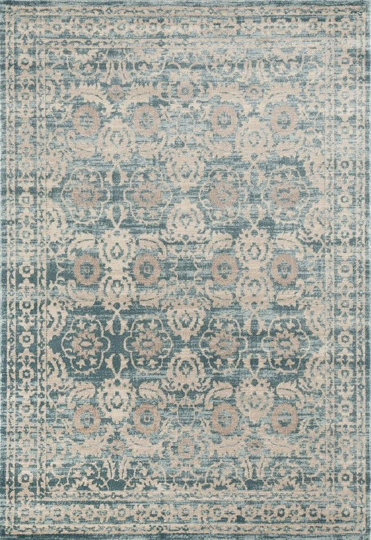 Luxe Weavers Buckingham Collection Light Blue Oriental Area Rug - Luxe Weavers