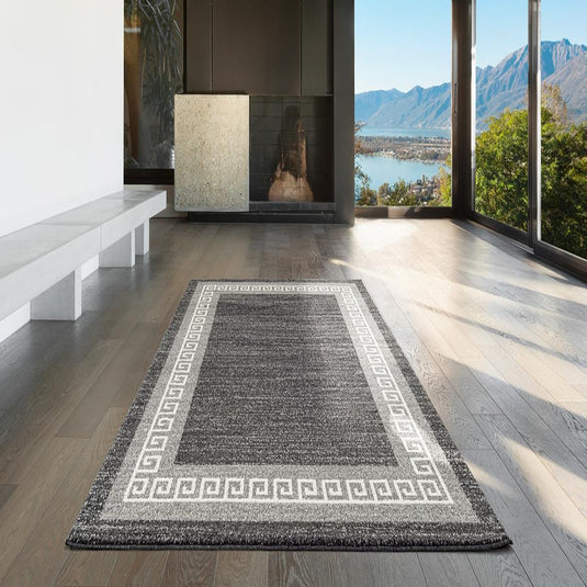 Gray Anthracite Modern Area Rug - Luxe Weavers