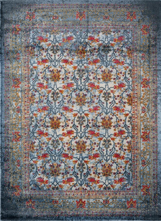 Luxe Weavers Capello Collection Blue Abstract Area Rug - Luxe Weavers