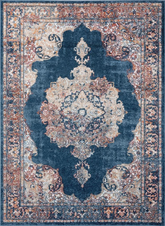 Luxe Weavers Nayara Collection 7158 Blue Oriental Area Rug - Luxe Weavers